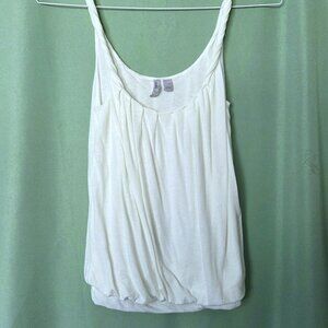 Old Navy White Athletic Tank Top with Corded Straps